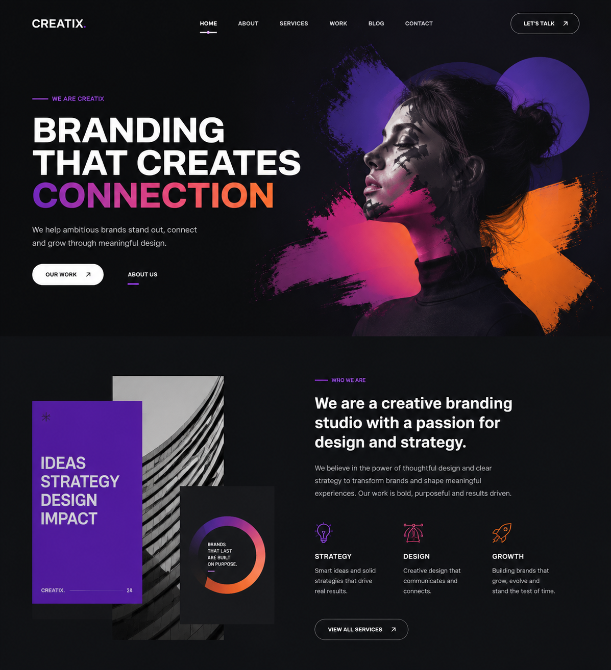 Creative Branding - Digital Identity and Web Design Project